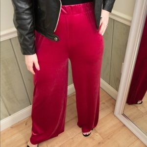 Roxy Velvet Wide Leg Pants